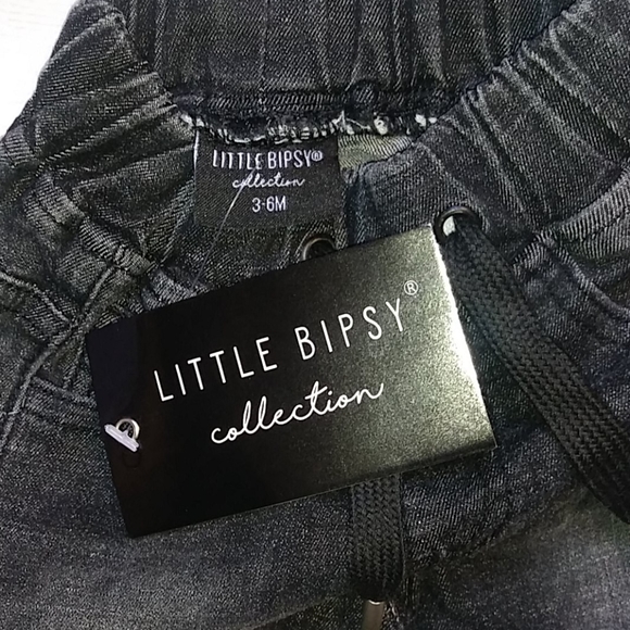 3-6month Little Bipsy jean shorts - Picture 3 of 3